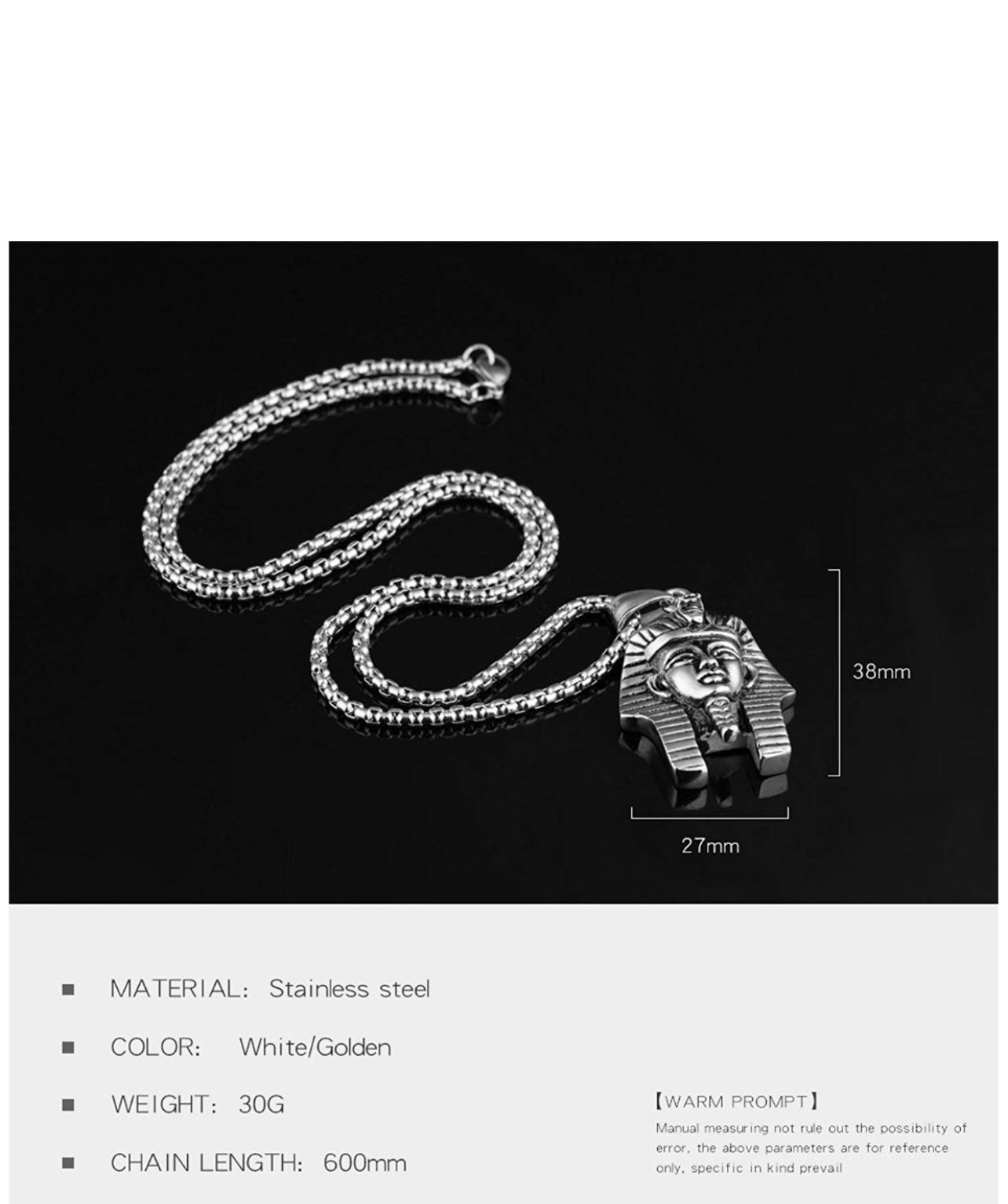 Silver Pharaoh Necklace