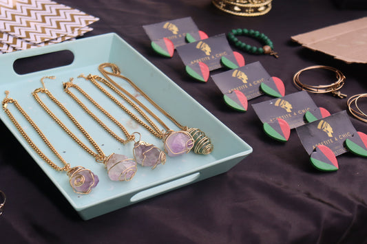 Gold Amethyst Necklace