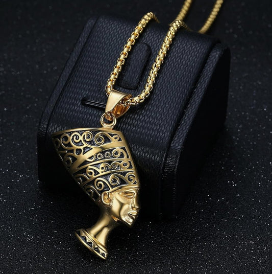 Gold Nefertiti Necklace