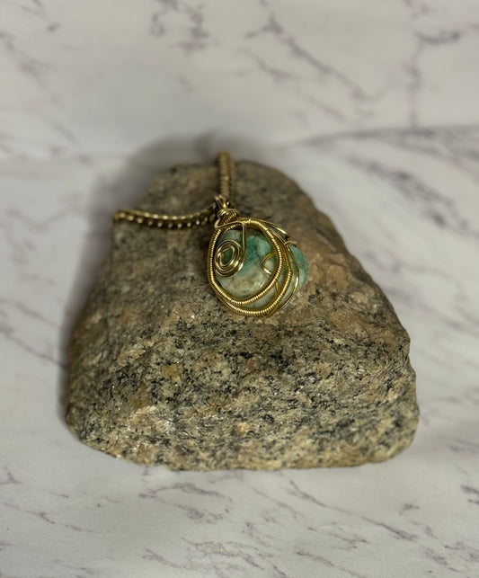 Gold Amanzonite Crystal