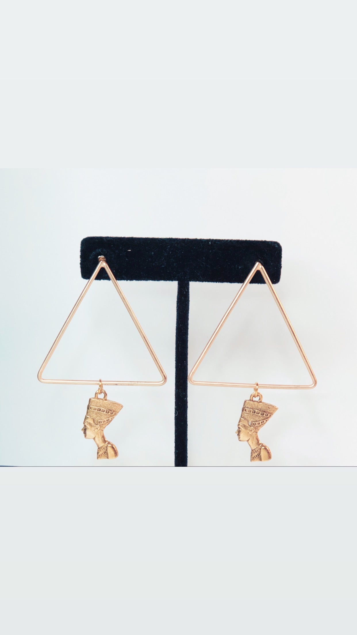 Triangle Nefertiti Earrings