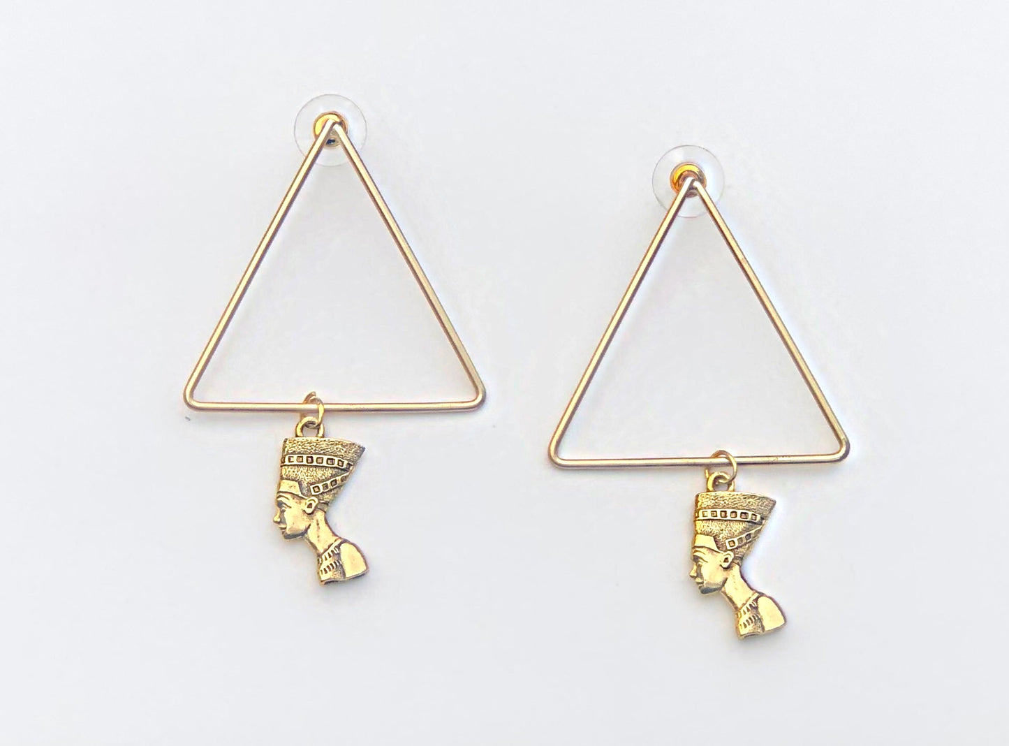 Triangle Nefertiti Earrings
