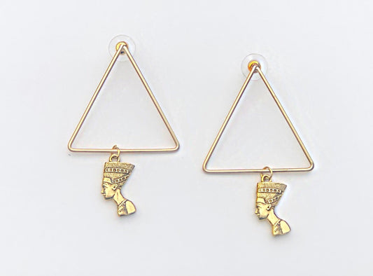 Triangle Nefertiti Earrings