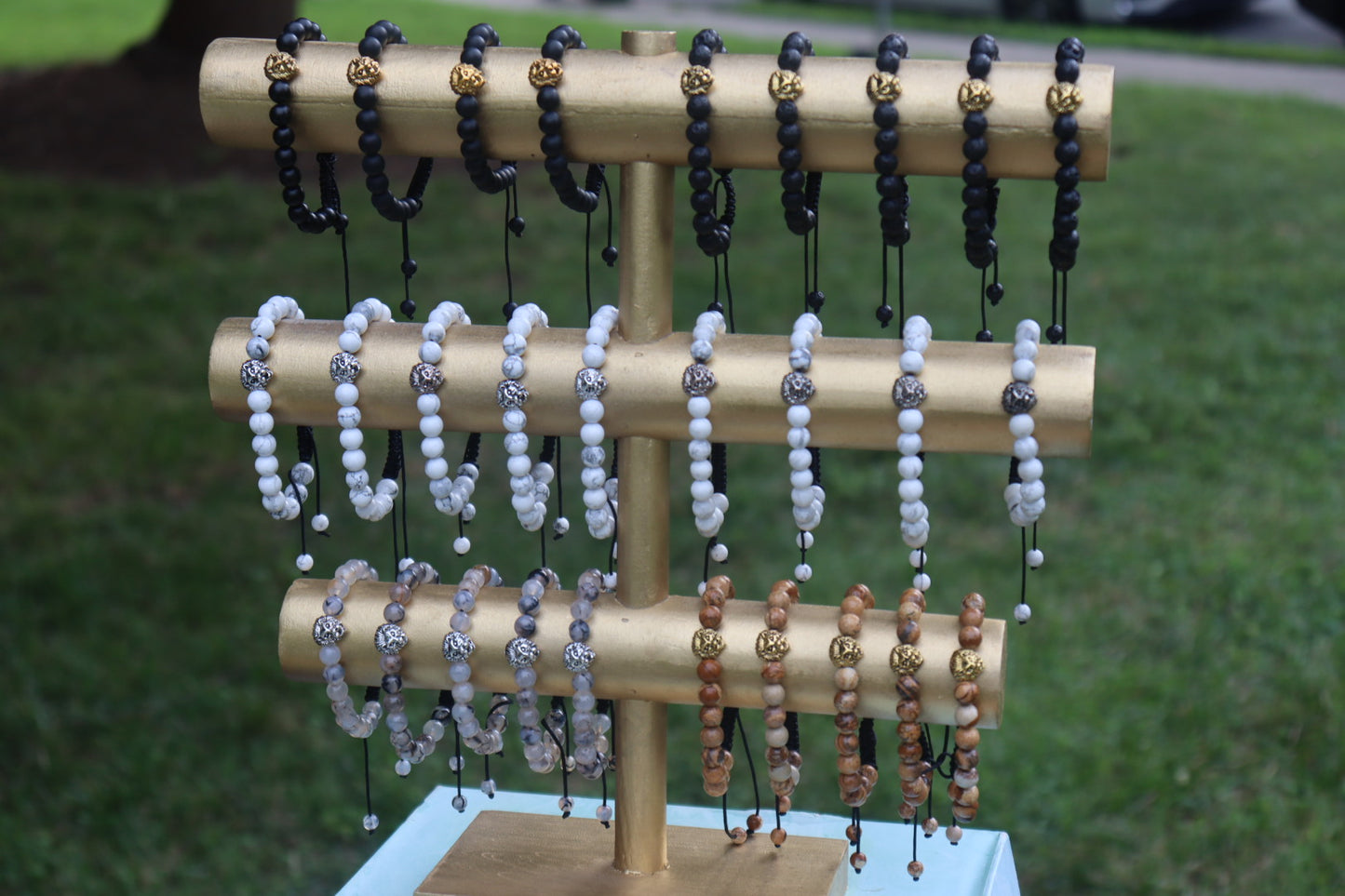 Jasper Lion Head Bracelet