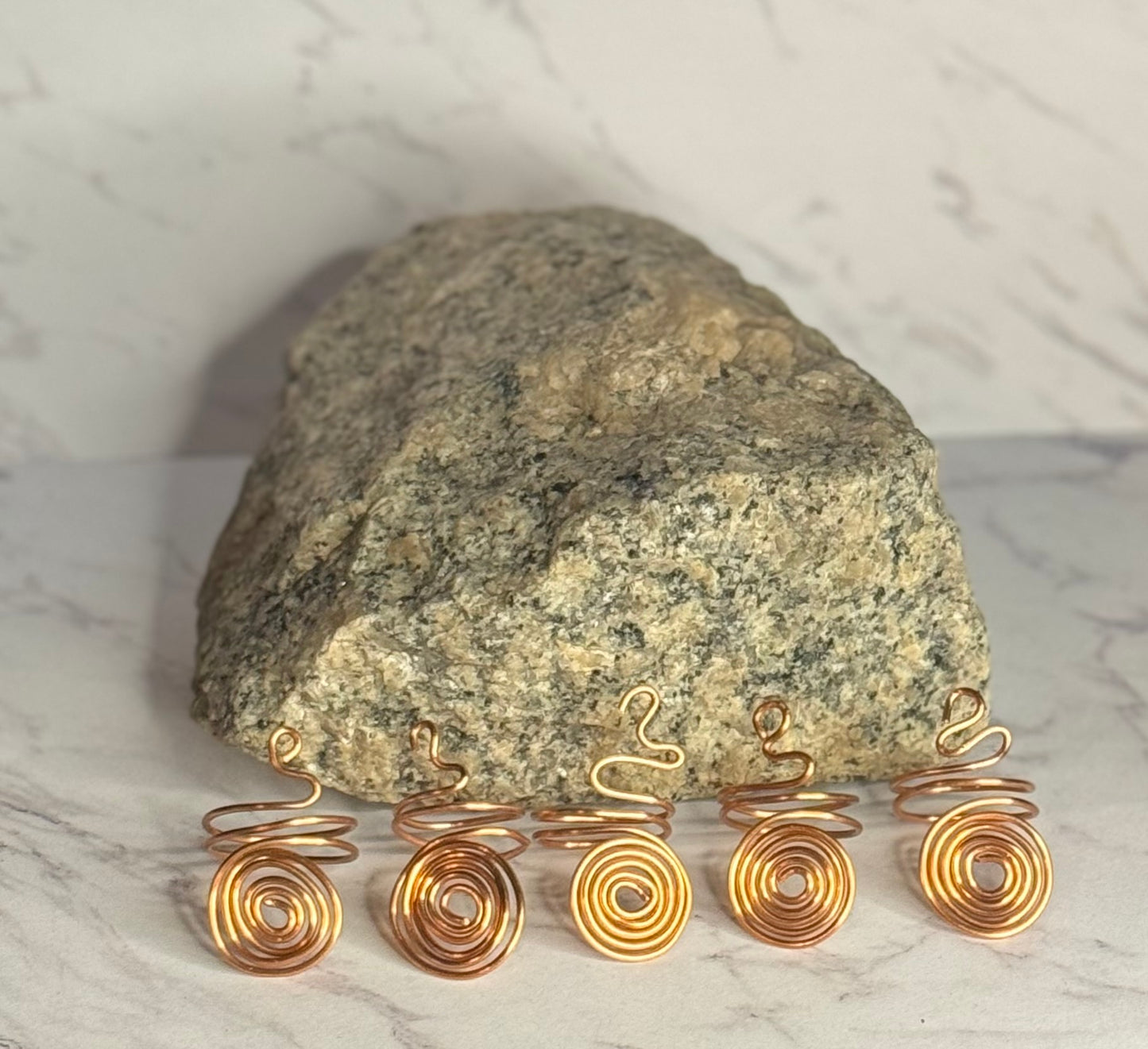 Spiral Ring In Gold Copper and Silver