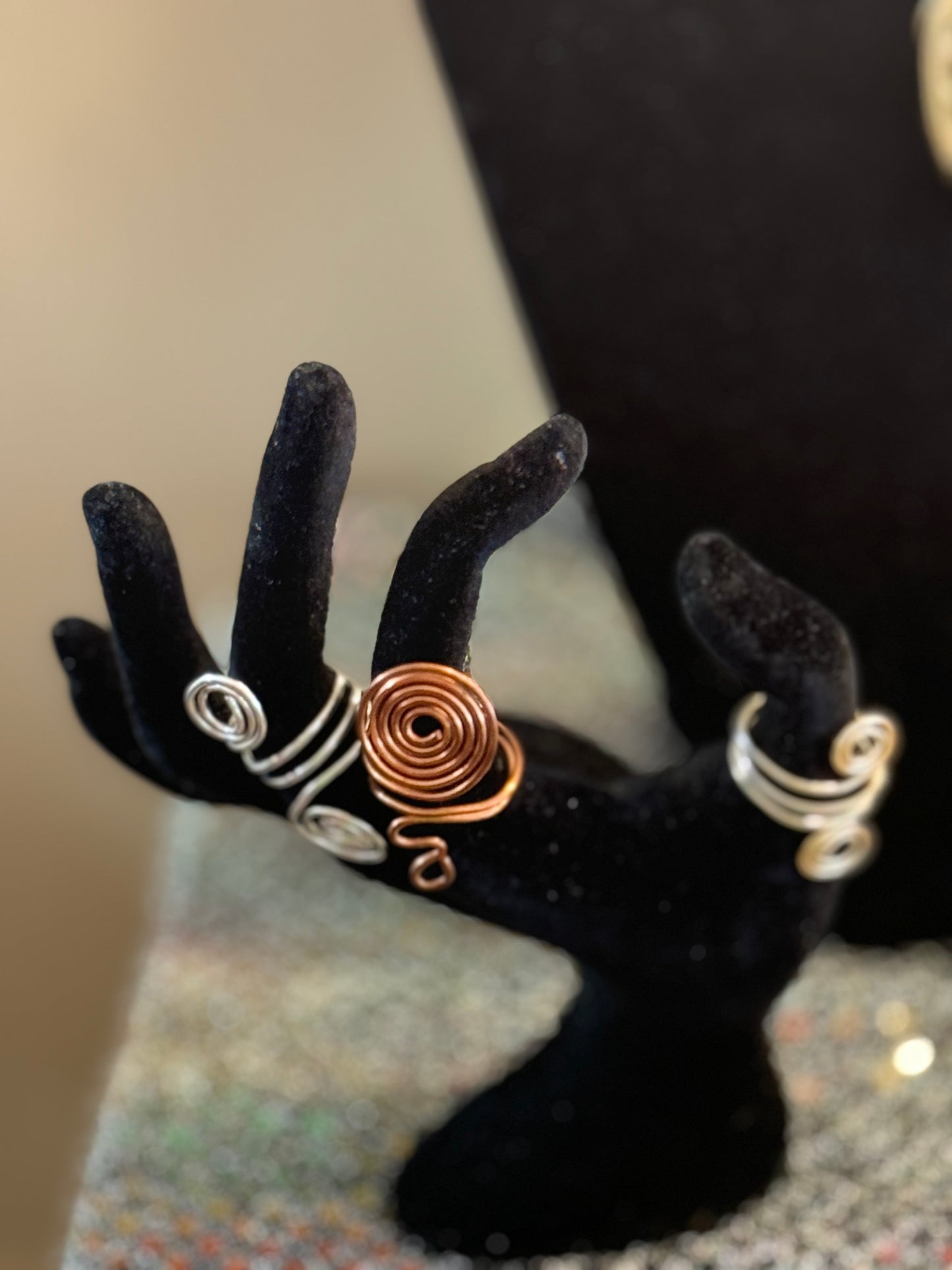 Silver Double Spiral Ring