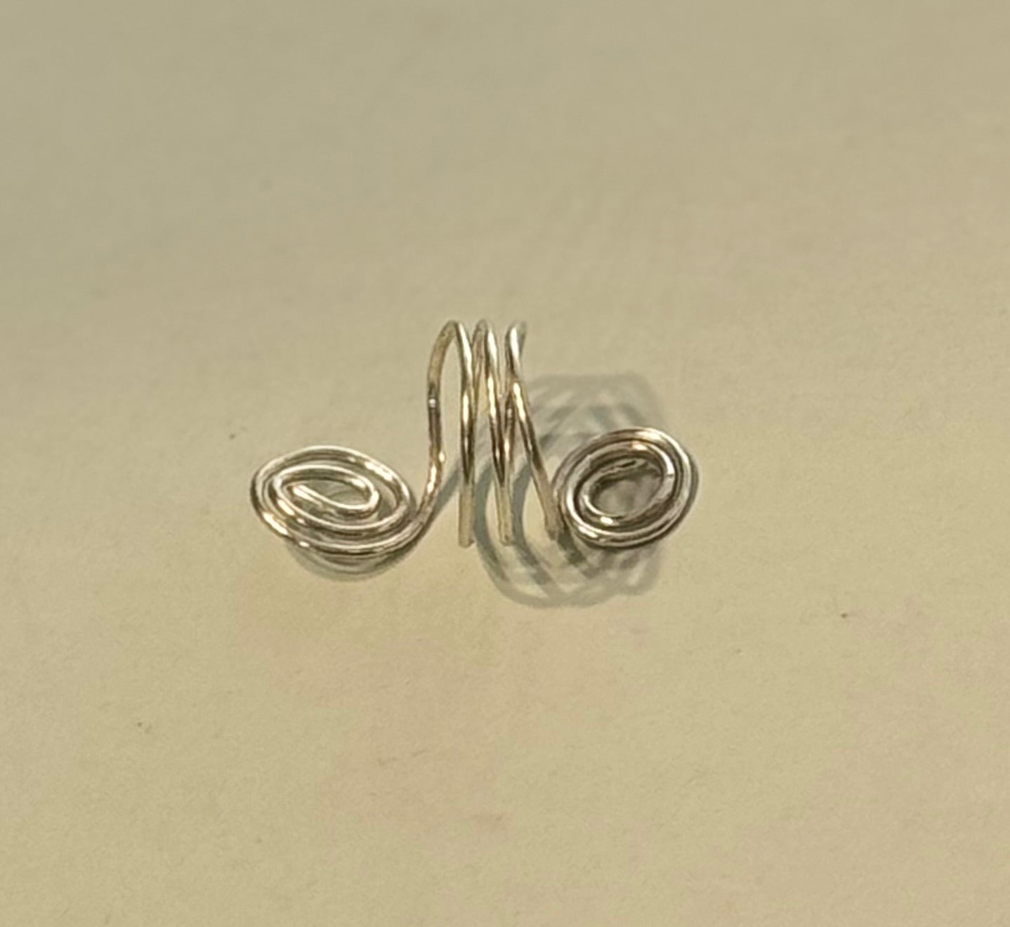 Silver Double Spiral Ring