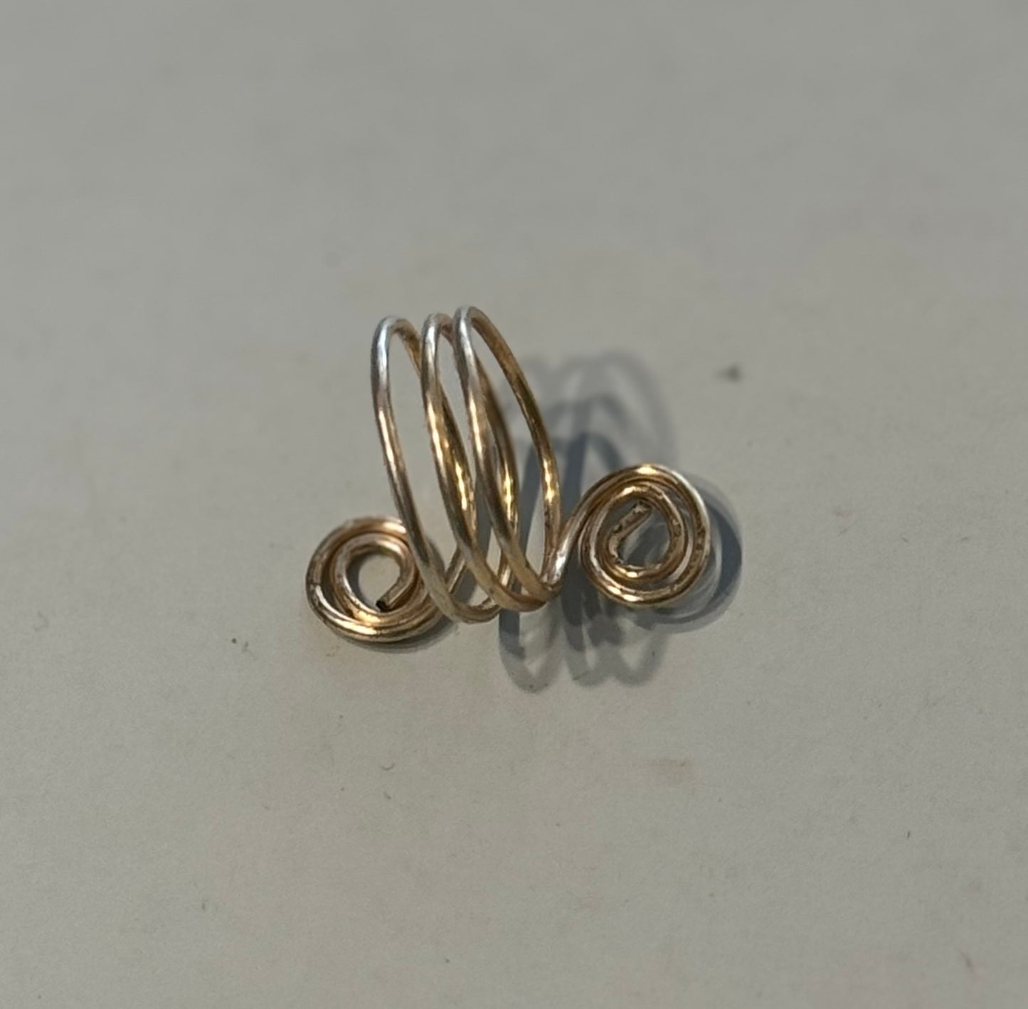 Gold Double Spiral Ring