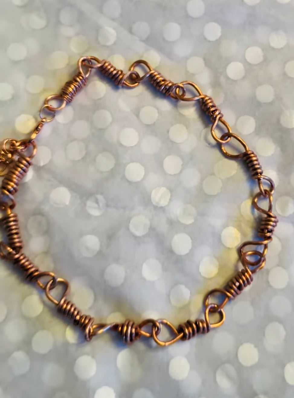 3 Piece Copper Coiled Jewelry Set