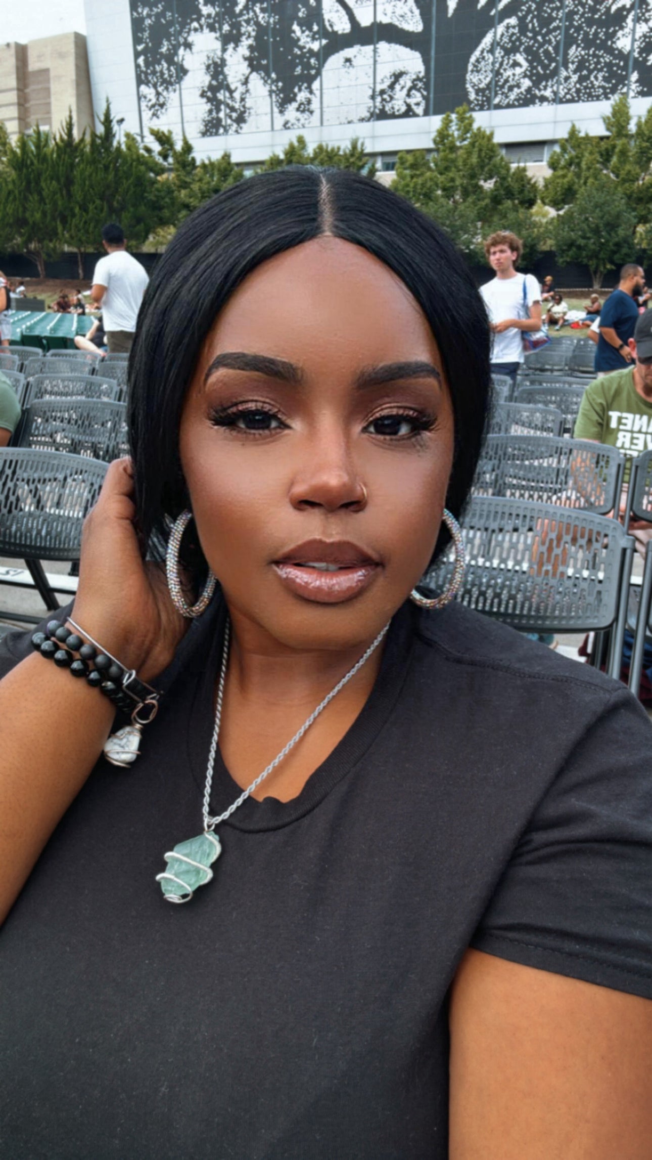 Silver Aquamarine Necklace