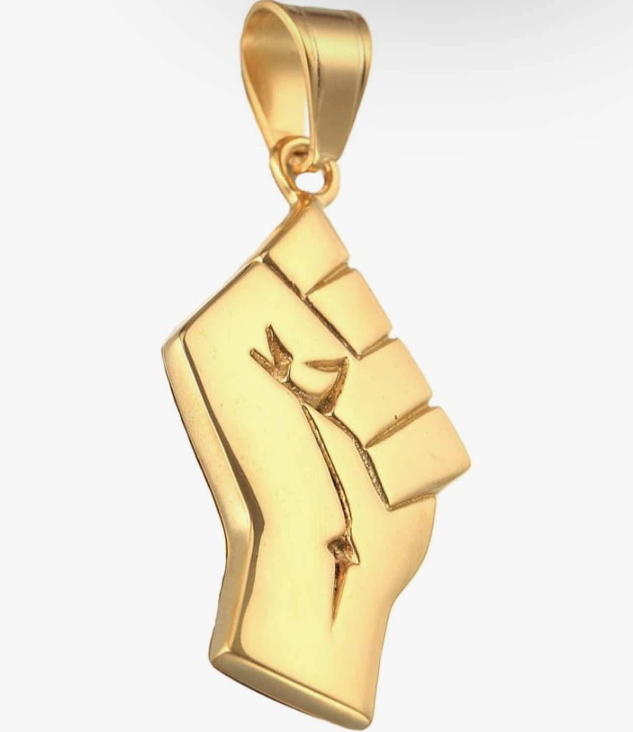 Gold Fist Necklace