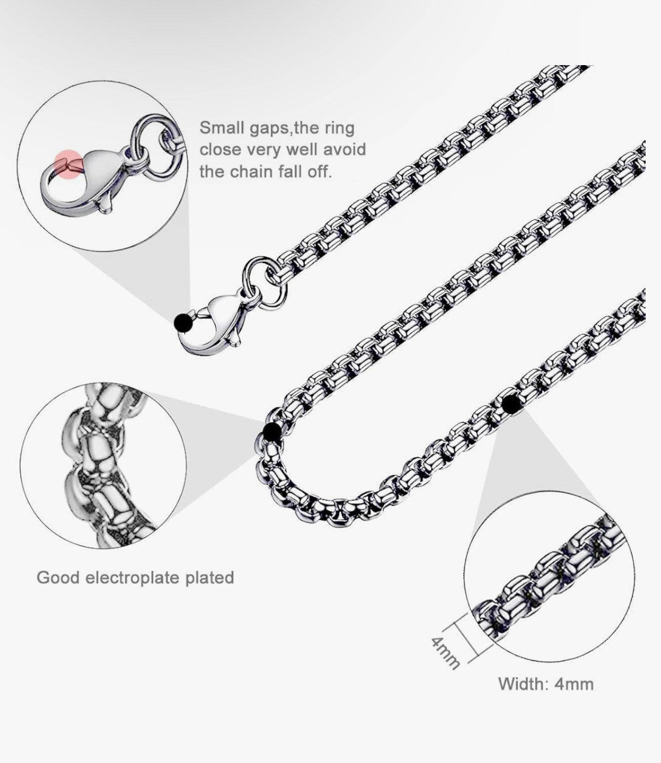 Silver Lion Head Necklace