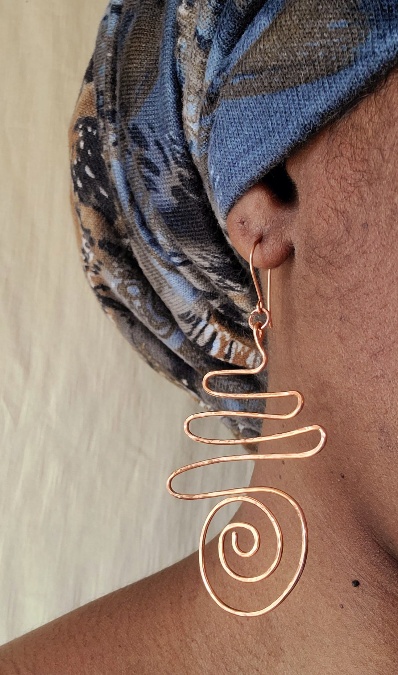 Spiral Wire Wrapped Earrings