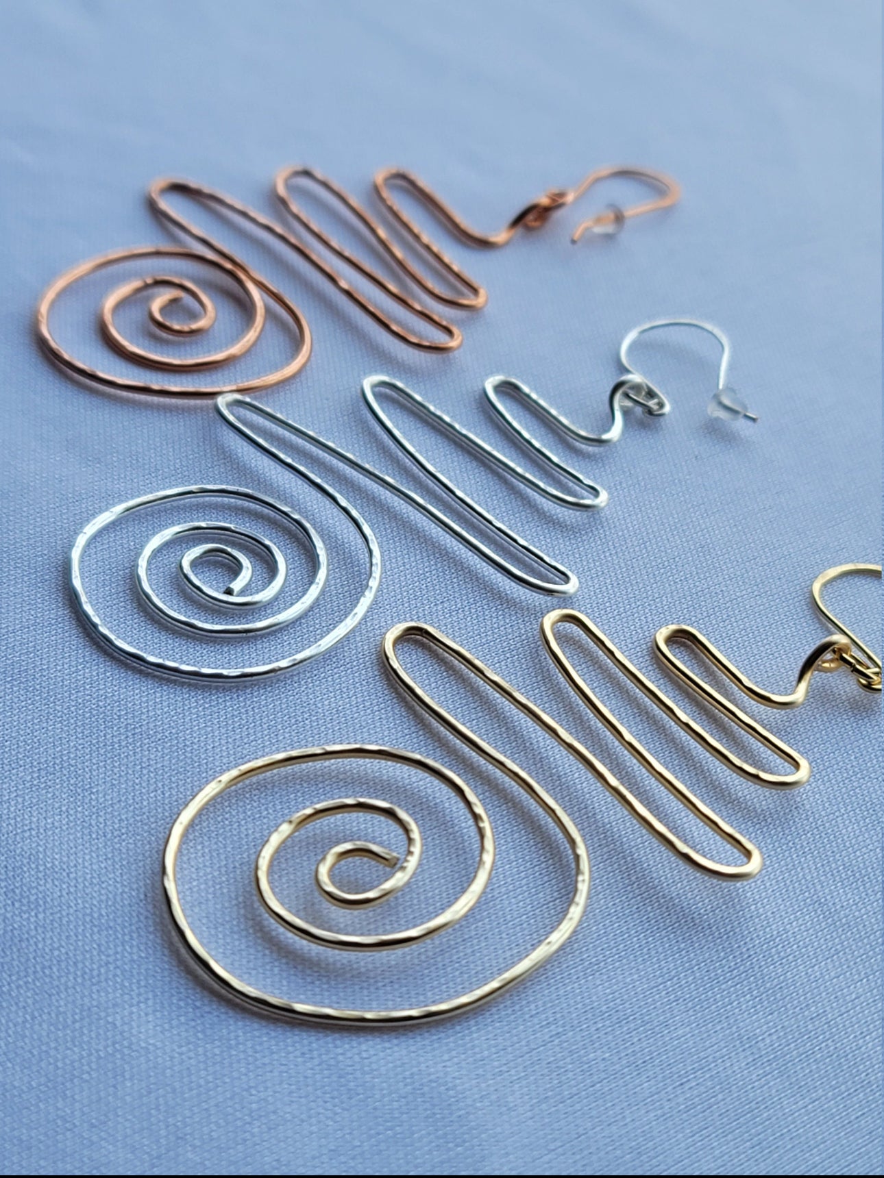 Spiral Wire Wrapped Earrings