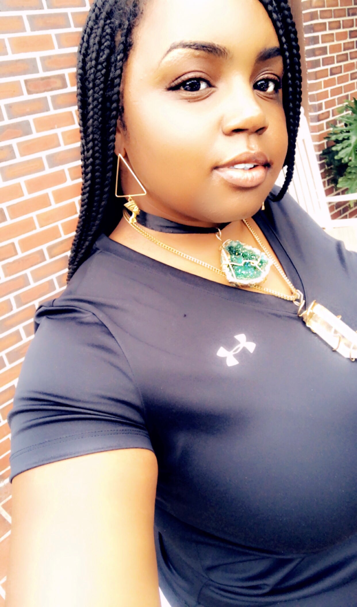 Triangle Nefertiti Earrings