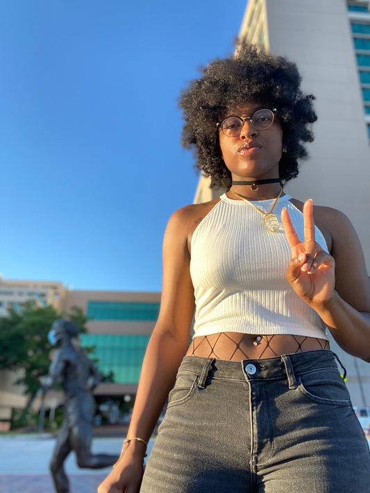 Gold Clear Quartz Crystal Necklace